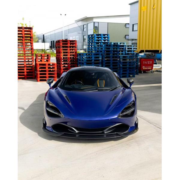 Blue 720s Wide Body Kit McLaren  Carbon Fiber Front Lip Diffuser Spoiler Kit