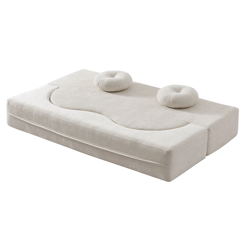 2025 New Vacuum Packed Fabric Compressed Sofa Bed 2-in-1 Convertible Foldable Modern Villa Sofa for Hotel Reception
