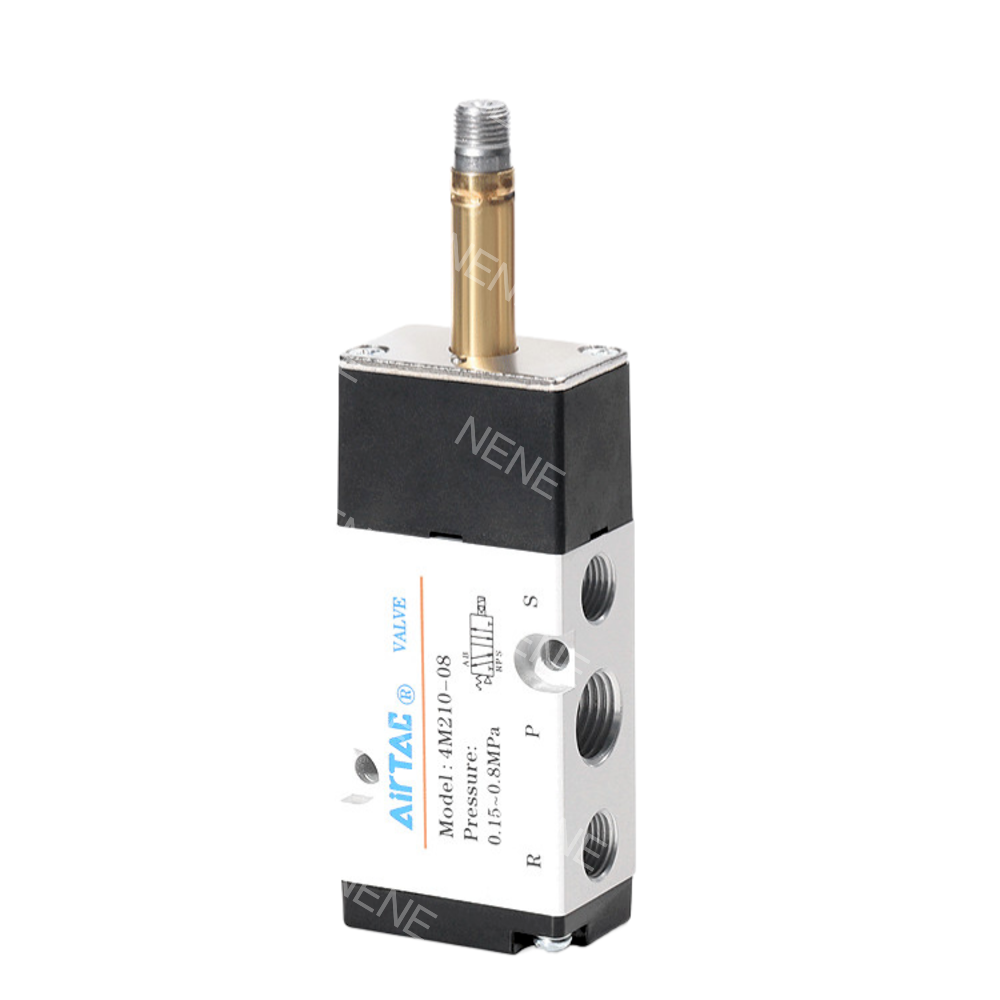 NAMUR Mounted 5/2 Way Double Solenoid Valve 4M220-08 G1/4 Port 0.89 Cv Maintenance Free for Textile Machinery from AIRTAC