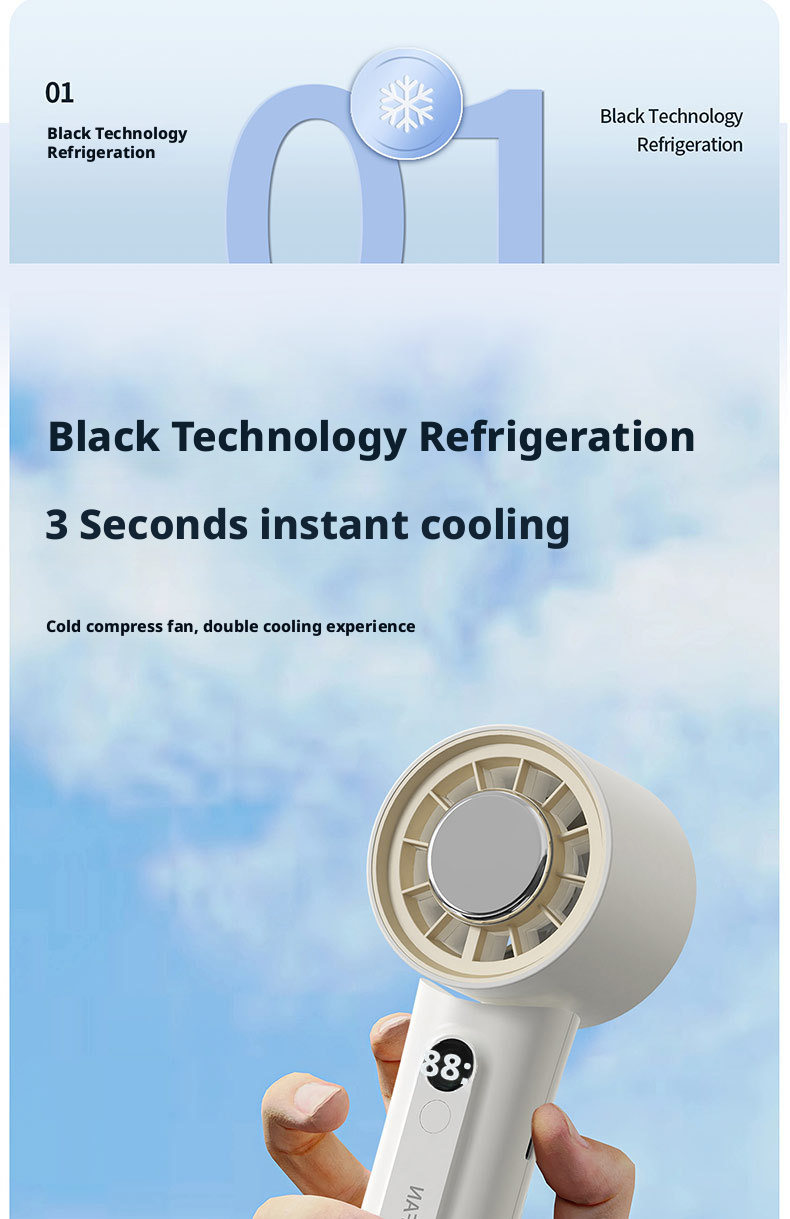 Customized Logo Foldable High Speed Handheld Fan With 100 Gear Infraspeed Turbo Tech