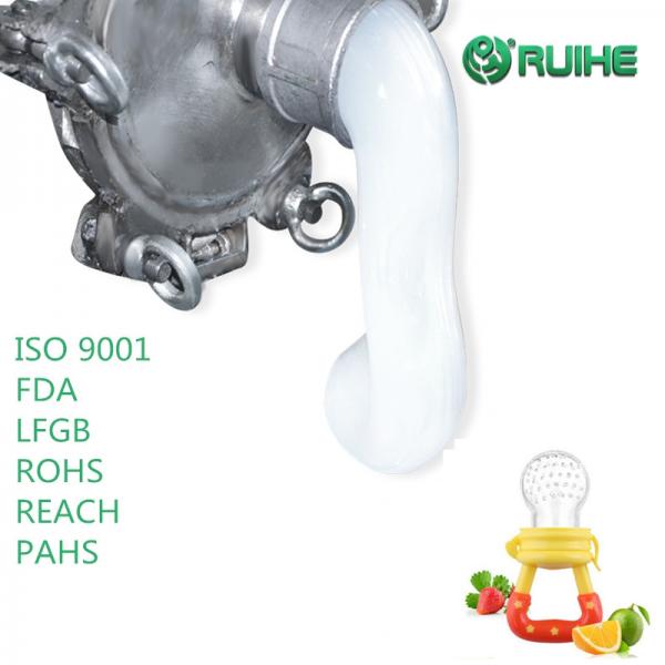 Prix de traitement facile liquide élevé de représentation en caoutchouc de silicone de catégorie comestible de dureté de fabrication de la Chine bon