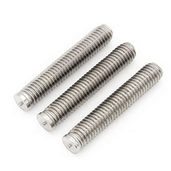 Stainless Steel Headless Stud Welding Screws With Plain Finish Pan Head Style