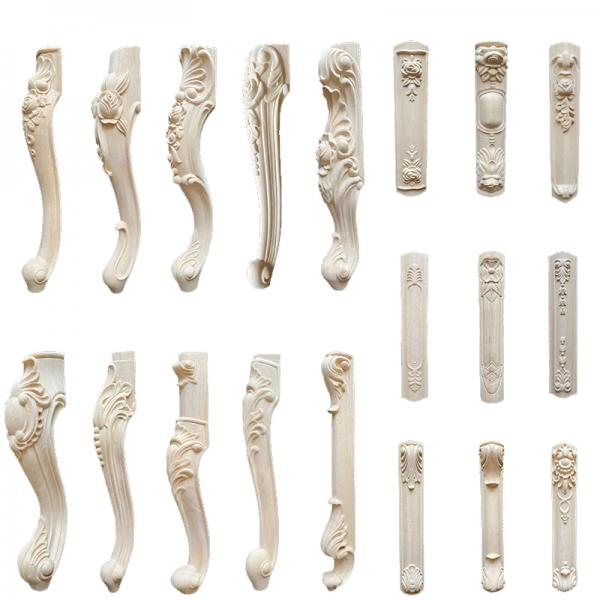Solid Wood Furniture Feet for Table Sofa Couch Chair Unfinished Carved Hardwood Legs