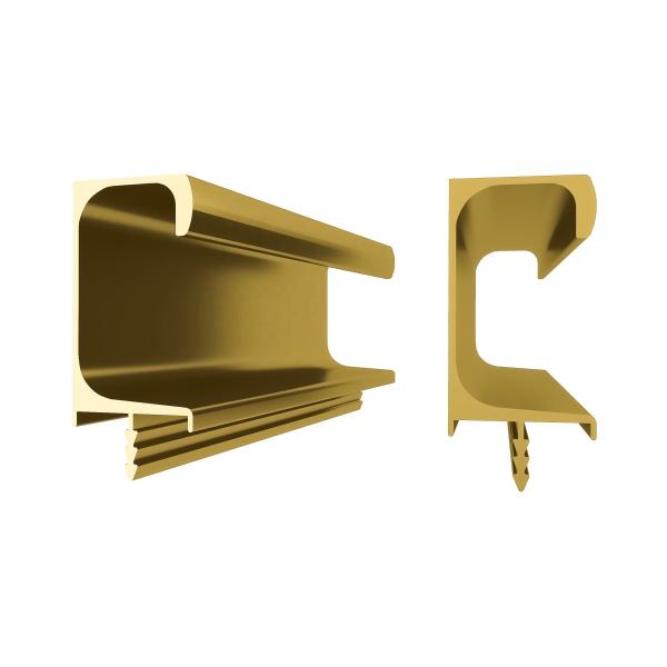 Perfis de guarda-roupa de cozinha de alumínio anodizado prateado/dourado/preto/decorações de construção