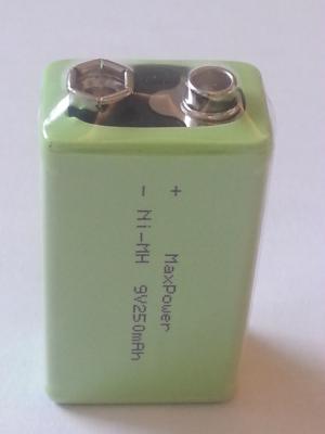 As baterias de carregamento do nimh do multímetro embalam a capacidade alta de 9V 250mAh