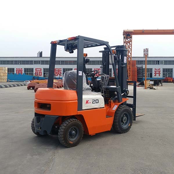 Duplex 3m Mast 2Ton Diesel Lift Truck Chinese Engine Side Shifter Yellow Color