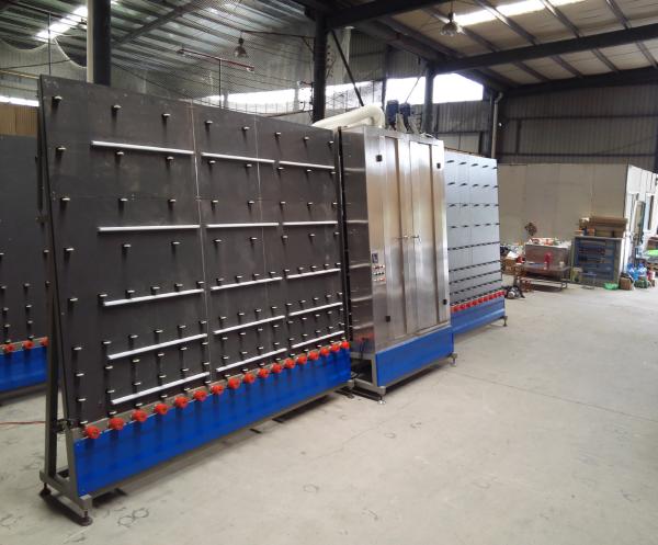 1800x2500Mm Vertical Low - E automatic glass washer Machine high Washing Speed