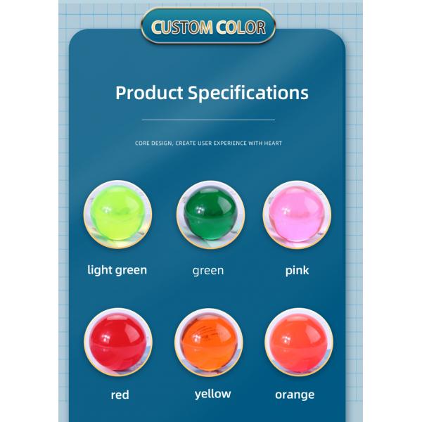 шарик хрустального шара шариков 40mm 50mm прозрачный жонглируя красный голубой акриловый