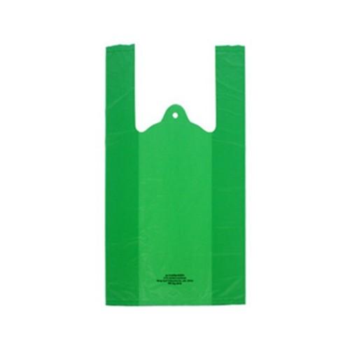 Bio Based Disposable Pet Waste Bags , Green T Shirt Plastic Bags LF-PET-004