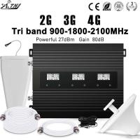 repetidor 900MHz 1800MHz 2100MHz da faixa do ganho de 2G 3G 4G 80dB multi