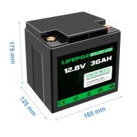 Bateria de lítio recarregável de 36Ah 12V LiFePO4 para ferramentas elétricas e brinquedos elétricos