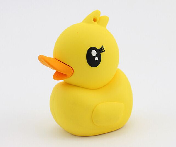 Резиновый Ducky желтый портативный банк силы губной помады, внешний заряжатель батареи 2600mAh