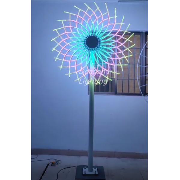 Flower Shaped Led Christmas Firework Lights Outdoor Landscape Decorations
