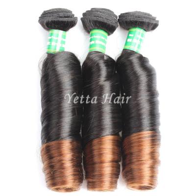 Nenhumas partes consideravelmente macias humanas peruanas do Weave do cabelo de Brown da mistura 3/lote