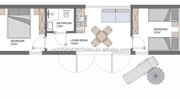 Design moderne Container préfabriqué piscine en tubes carrés en acier galvanisé pour les vacances en plein air Hôtels Fêtes ou bureaux