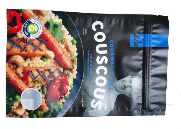 Stand Up BOPP ziplockk Food Storage Bags Holographic Resealable Bags