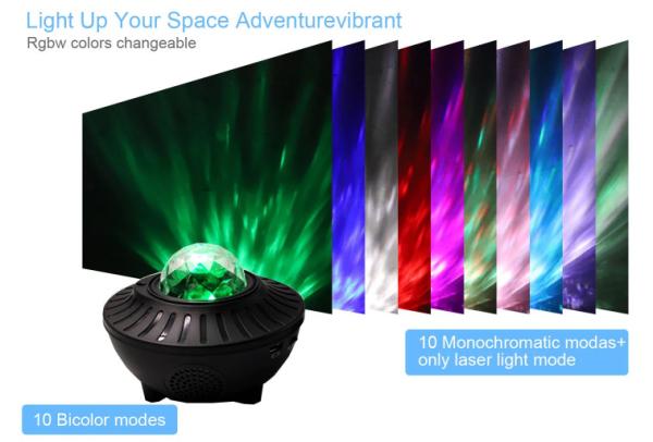 5V LED Projector Night Light , CE 600g Galaxy Star Light Projector