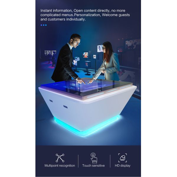 55 inch Advertising Kiosks hd videos interactive whiteboard touch screen table with touch screen