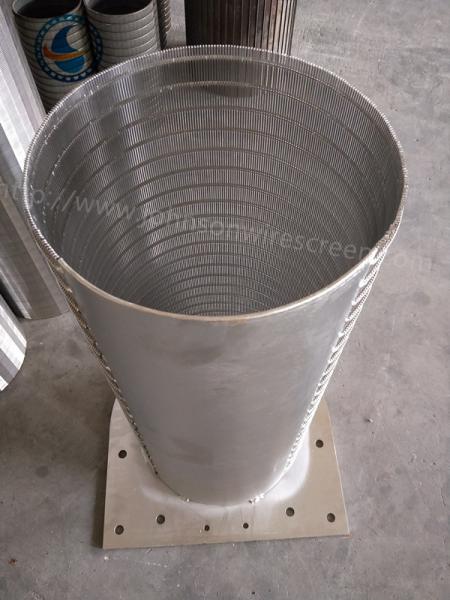 Stainless Steel 316L Rotary Screen Drum Wire Strainer Basket 520 Mm Diameter