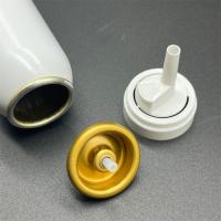 Valve à aérosol en aluminium argenté/or pour les cheveux