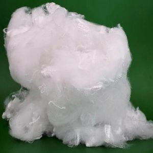 White 1.2D×38mm Polyester Staple Fiber for Knitting & Weaving Yarn