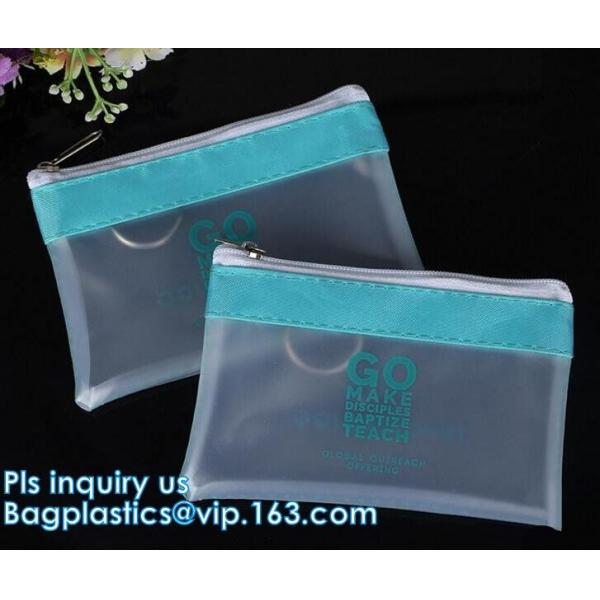 Bikini Plastic Packaging Clear PVC Swimwear Wet Packaging Bag With Zipper, stand up slider Zip lockk bag for underwear bik