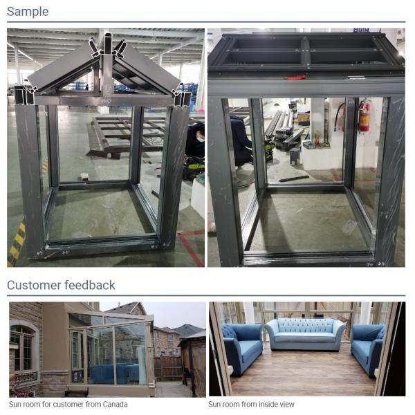 Backyard 6063 T5 Aluminium Glass Green House Tinted PVB laminated