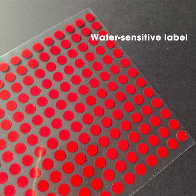 Touch Water Turn Red Label Custom Electronic Warranty Packaging Creator Private Industrial Warning Printing Sensitive Sticker