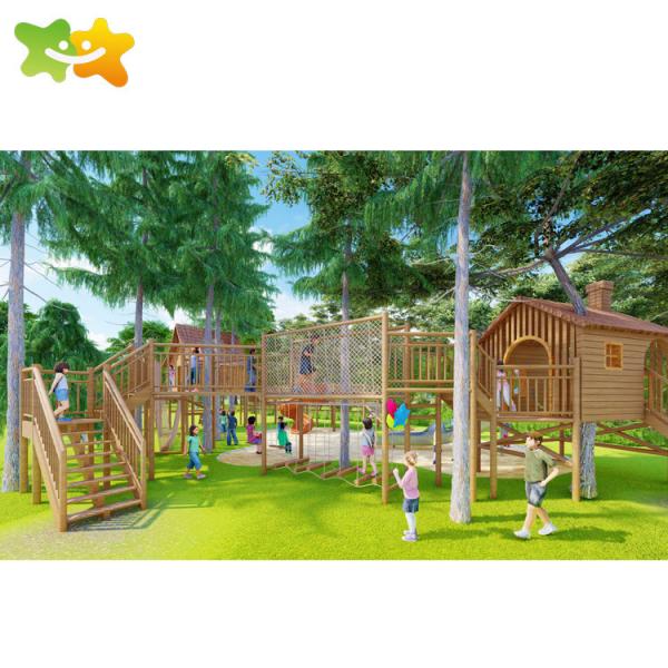 Custom Size Kids Outdoor Playground Equipment Garden
