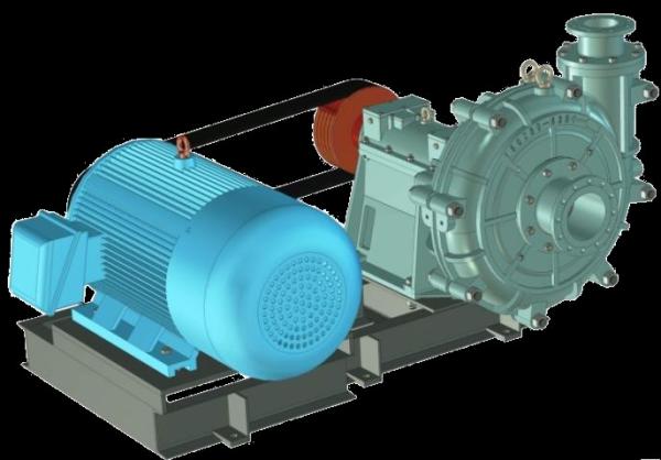 Low Abrasion Horizontal Slurry Pump , 160kw Slurry Handling Pumps 150ZBD-630