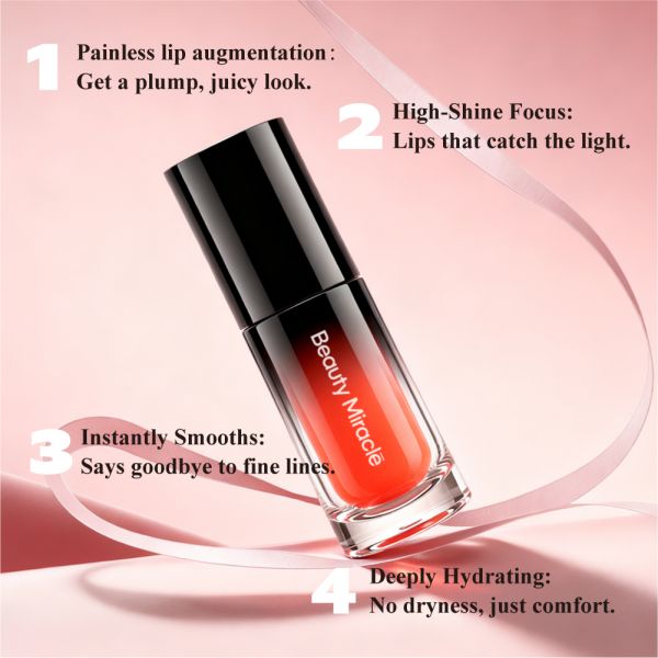 Factory 2026 New Arrival Water Gloss Plumping Lip Glaze Mirror Finish Long-lasting Moisturizing Non-sticky Lip Gloss