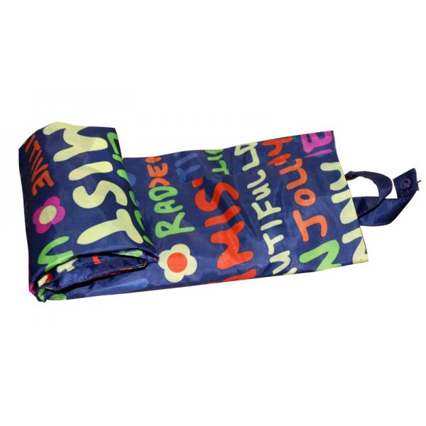 Custom reusable 200D printing folded shopping nylon storage bags