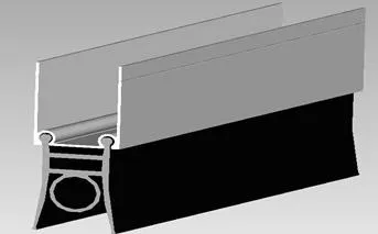 40mm Thickness Industrial Sectional Door with AC 220V-240V Motor and 24dB Acoustic Insulation