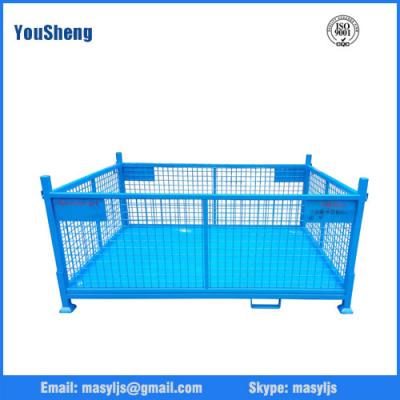 High Capacity with Reasonable Price Foldable Steel Wire Warehouse Storage Cage for Warehouse Stacking