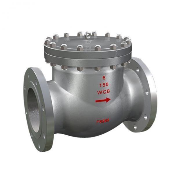A classe 150LB RF CF8M Flange Check Valve flangeou válvula de verificação de aço inoxidável da extremidade