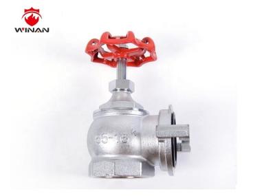 Water Releasing Fire Fighting Landing Valve Chrome Plated 2.5 Right Angle