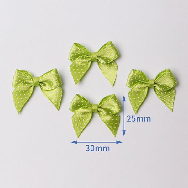 Support 7 Days Sample Order Lead Time Polka Dot Printed Handmade Fabric Ribbon Bows