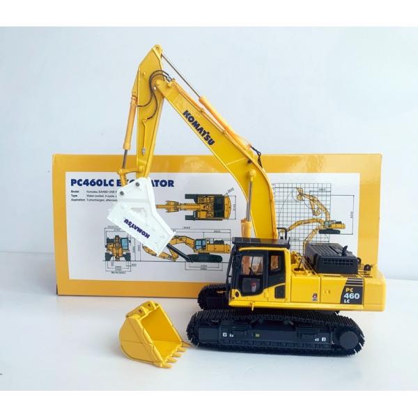 Komatsu PC460LC-8 1/50 Diecast Alloy Excavator Model with Hydraulic Breaker Collectible