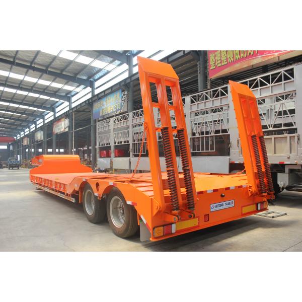 Semi-Trailer 150ton Heavy Duty 4 Line 8 Axle Low Bed Trailer with 32 Tyres and Gooseneck