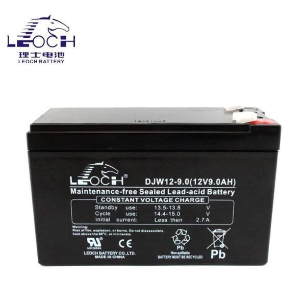 Sturdy ABS Container Leoch Battery DJW12-9.0 12V9Ah for UPS Machine Room Power System