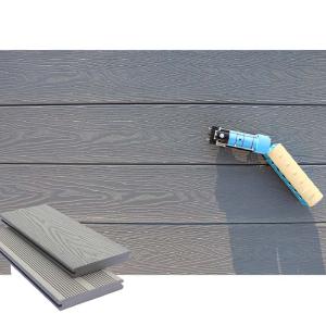Exterior Robust Wood solid edge Composite decking Trim Boards Customized Length