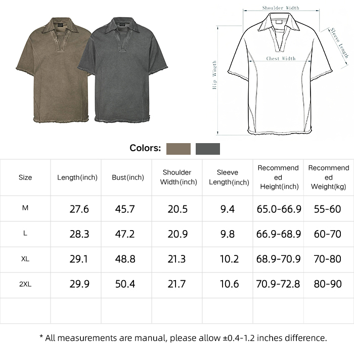 Raw Edge Men's Custom Polo Shirts Dark Custom Polo Shirt Oversized
