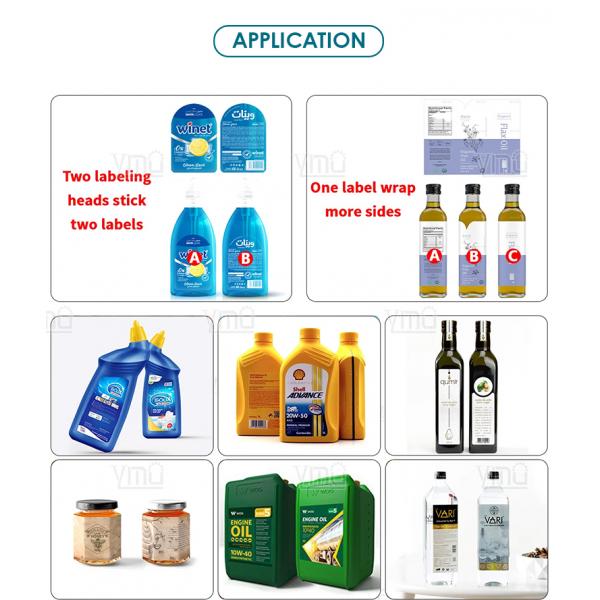 YM620 Автоматический квадратные бутылки маркировщик Джерри может F-Styel кружки две головы маркировочной машины