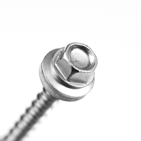 Customized Plain Finish Hex Decking Screw for Camping Star Stainless Steel Black Zinc Plate