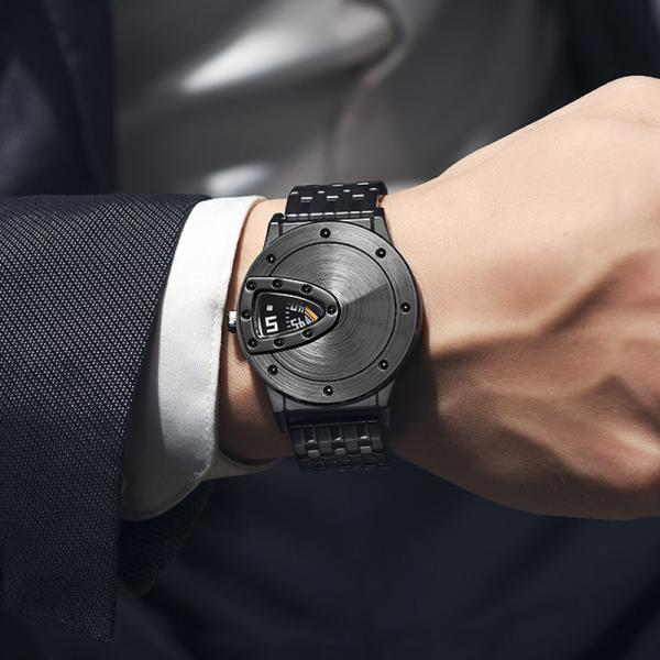 Mirror Edge Personalised Engraved Mens Watches Alloy Man Watches