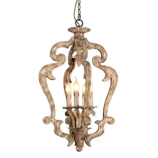Outdoor wood chandelier for home lighting Fixtures (WH-CI-76)