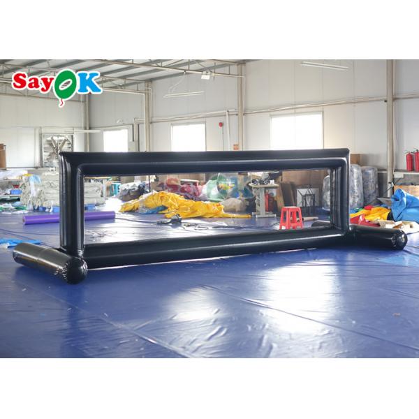 Сатурн Водная игрушка 4x2x1.5m Надувный волейбольный бассейн Плавающий с сетью воды Партийная игрушка