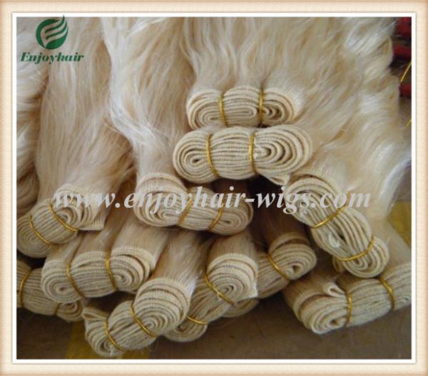 Peruvian 5A virgin remy hair weave , color 613# Body wave 10''-26''length