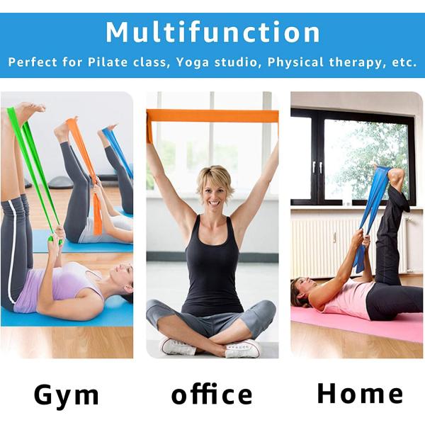 0.15mm 1.0mm Latex Elastic Yoga Pilates Band For Yoga Fitness