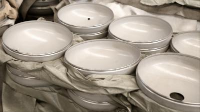 450×4mm 2:1 液体ろ過装置用楕円皿形鏡板 S30408